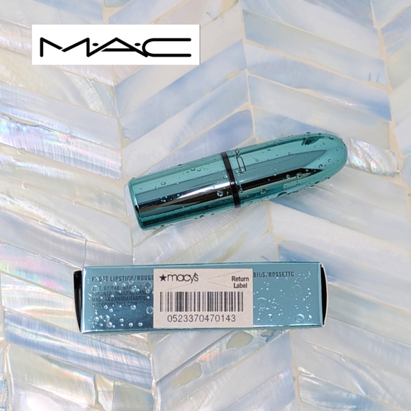 Limited Edition MAC Alluring Aquatics Frost Lipstick Pet Me Please-Nude metallic - Picture 12 of 14